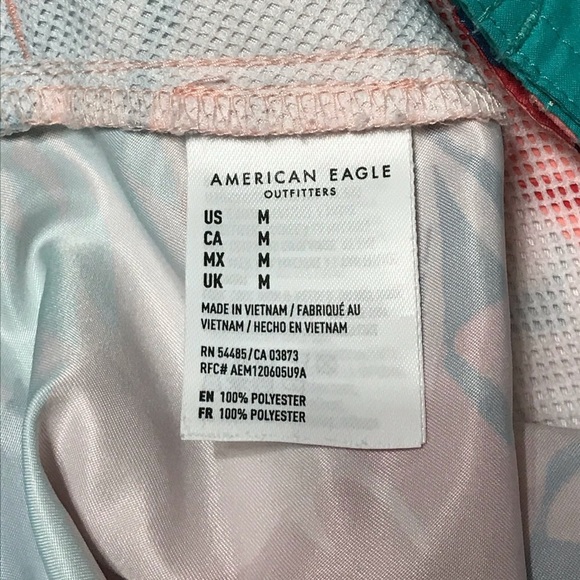 AMERICAN EAGLE / Men’s Lion/Jungle Tropical Print Swim Board Shorts Size M - Picture 8 of 13